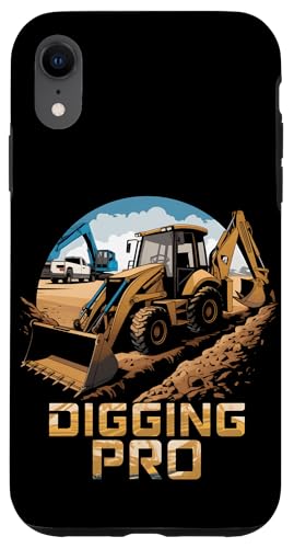 Hülle für iPhone XR Baggerbetreiber Bauarbeiter Baggerliebhaber von Construction Heavy Machinery Backhoe Driver Tees