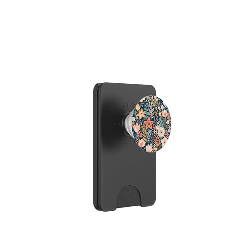 Buntes Blumenmuster - Moderne botanische Ästhetik PopSockets PopWallet für MagSafe von Contemporary Flowers Art by PetaliD'Arte