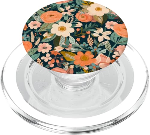 Rustikales Blumenmuster - warme botanische Ästhetik PopSockets PopGrip für MagSafe von Contemporary Flowers Art by PetaliD'Arte