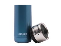 CONTIGO Luxe Autoseal, Blau, Edelstahl, 5 h, 12 h, 360 ml von Contigo