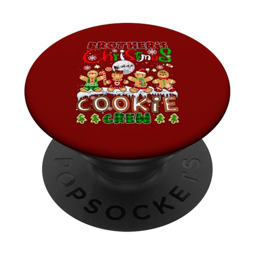 Brother's Christmas Cookie Crew Funny Baking Baker Group PopSockets Klebender PopGrip von Cookie Christmas Costume