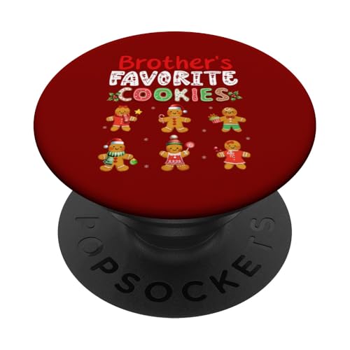 Brother's Favorite Cookies Christmas Lebkuchen Baker PopSockets Klebender PopGrip von Cookie Christmas Costume