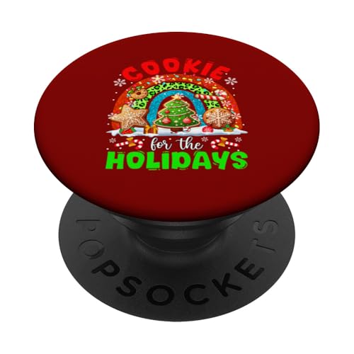 Cookie For The Holidays Christmas Baker Rainbow Colorful PopSockets mit austauschbarem PopGrip von Cookie Christmas Costume