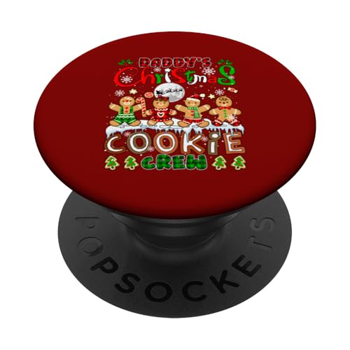 Daddy's Christmas Cookie Crew Funny Baking Baker Group PopSockets Klebender PopGrip von Cookie Christmas Costume