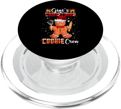 Gigi's Christmas Cookie Crew Lustiger Weihnachtsmann Lebkuchen PopSockets PopGrip für MagSafe von Cookie Christmas Costume