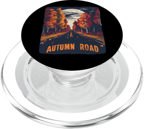 Hübsches Herbststraßenkostüm für Herbstliebhaber PopSockets PopGrip für MagSafe von Cool Autumn Road