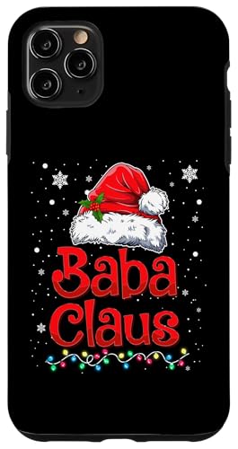 Hülle für iPhone 11 Pro Max Cooler Baba Claus mit Nikolausmütze Weihnachtsbeleuchtung Jungen Herren von Cool Baba Claus With Santa Hat Gifts