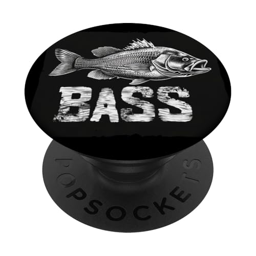 Barschmonster Fischkostüm für Angelfreunde PopSockets Klebender PopGrip von Cool Bass Fish Outfit