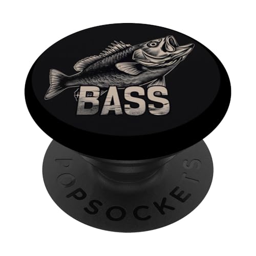 Fantastischer Barschfisch PopSockets Klebender PopGrip von Cool Bass Fish Outfit