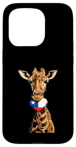 Chile Flagge Herz Giraffe Chilenischer Stolz chilenische Wurzeln Hülle für iPhone 15 Pro von Cool Chilean Roots Chile