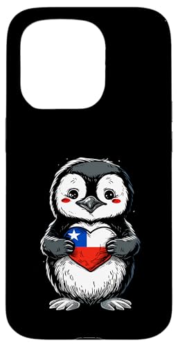 Chilenische Flagge Herz Pinguin Chilenischer Stolz chilenische Wurzeln Hülle für iPhone 15 Pro von Cool Chilean Roots Chile