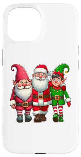 Hülle für iPhone 15 Zwerg Weihnachtsmann Elf Freunde Nikolausmütze Weihnachten Party Xmas von Cool Christmas Party Friends