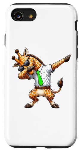 Hülle für iPhone SE (2020) / 7 / 8 Dabbing Giraffe Lustige Giraffe Dab Dance Jungen Mädchen Kinder von Cool Dabbing Animals