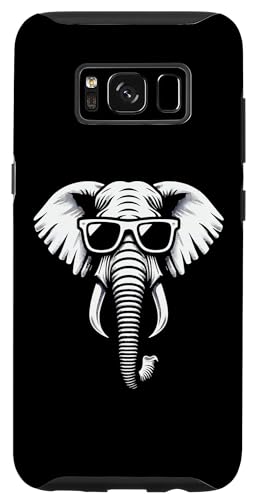 Hülle für Galaxy S8 Niedlicher stilvoller cooler Elefant mit Sonnenbrille von Cool Design For Animals lovers