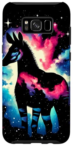 Hülle für Galaxy S8+ Coole Cosmic Okapi Galaxy Grafik Weltraumkunst von Cool Galaxy Space Animals Art Store