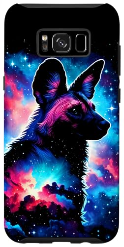 Hülle für Galaxy S8+ Coole kosmische afrikanische Wildhund-Galaxie-Grafik-Weltraumkunst von Cool Galaxy Space Animals Art Store