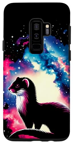 Hülle für Galaxy S9+ Coole kosmische Wieselgalaxie Grafik Weltraumkunst von Cool Galaxy Space Animals Art Store