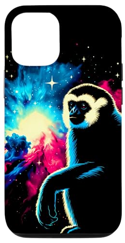 Hülle für iPhone 14 Pro Coole Cosmic Gibbon Monkey Galaxy Graphic Space Art von Cool Galaxy Space Animals Art Store