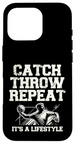 Catch Throw Repeat. Es ist ein Lifestyle-Handballsport Hülle für iPhone 16 Pro von Cool Handball Sports For Handball Players