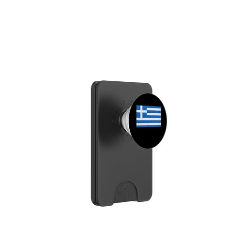 Griechenland-Flagge, patriotisch, griechischer Stolz, griechische Wurzeln PopSockets PopWallet für MagSafe von Cool Hellenic Roots Greece