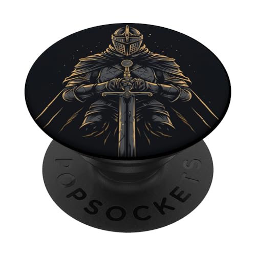 Schönes Ritter-Outfit für ritterliche Jungen und Mädchen PopSockets Klebender PopGrip von Cool Knight costume