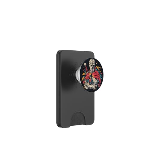 Hübsches Ritter-Outfit PopSockets PopWallet für MagSafe von Cool Knight with flowers