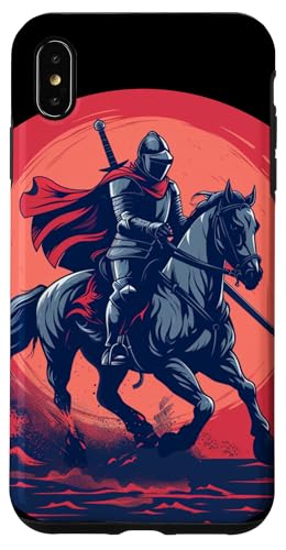 Hülle für iPhone XS Max Cooler Ritter reitet auf einem Pferd für Jungen und Mädchen von Cool Knight with horse outfit