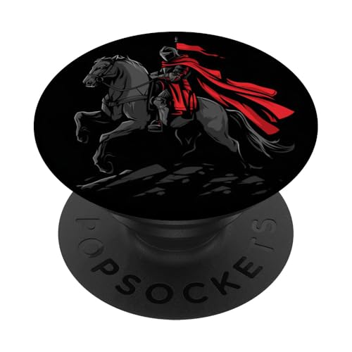 Reiten Ritter PopSockets Klebender PopGrip von Cool Knight with horse outfit