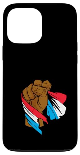 Letzebuerg Handfist Luxemburg Flagge Luxemburgischer Stolz Hülle für iPhone 13 Pro Max von Cool Luxembourgish Roots Luxembourg