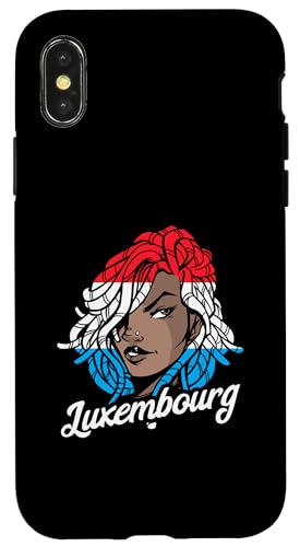 Luxemburg Flagge Dreadlock Haar Frau Luxemburgischer Stolz Hülle für iPhone X/XS von Cool Luxembourgish Roots Luxembourg