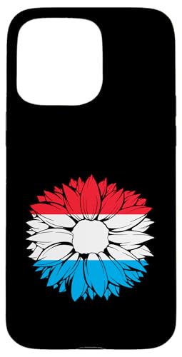 Luxemburgische Stolz Sonnenblume Luxemburgische Flagge Letzebuerg Hülle für iPhone 15 Pro Max von Cool Luxembourgish Roots Luxembourg