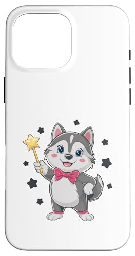 Ein Husky Magier Magician Kostüm Hülle für iPhone 16 Pro Max von Cool Magician Gift for Magic Enthusiast