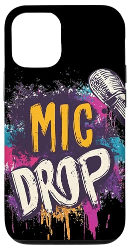 Bunte Mikrofon-Drop-Rede für Jungen und Mädchen Hülle für iPhone 12/12 Pro von Cool Mic Drop