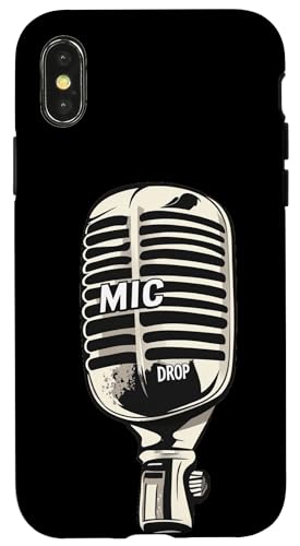 Cooles Mikrofon-Outfit Hülle für iPhone X/XS von Cool Mic Drop