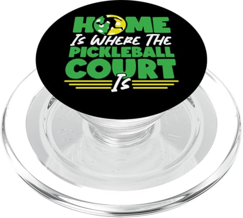 Pickleball Home ist dort, wo sich der Pickleball Court befindet PopSockets PopGrip für MagSafe von Cool Pickleball Player HS0