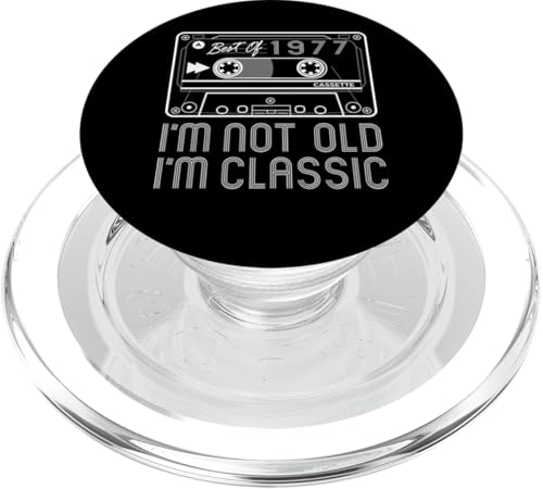 I'm Not Old I'm Classic - 1977 - Retro - Geburtstagskassette PopSockets PopGrip für MagSafe von Cool Retrospective - Old - Distressed Stuff