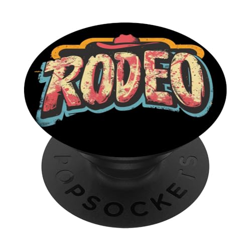 Cooles Rodeo Logo Outfit für Cowboys und Cowgirls PopSockets Klebender PopGrip von Cool Rodeo Costume