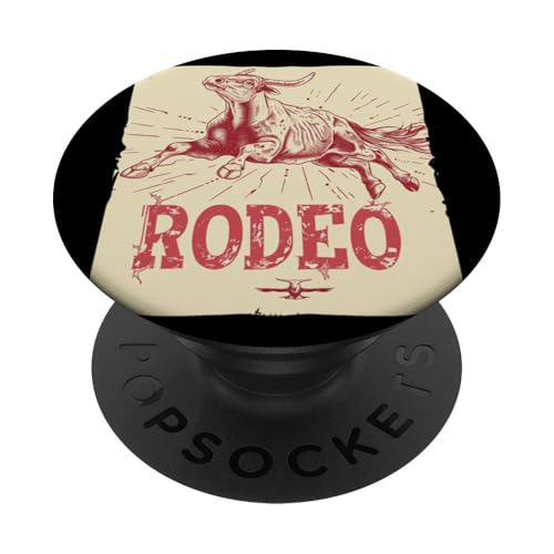 Schöne Rinderkuh für Rodeo-Fans PopSockets Klebender PopGrip von Cool Rodeo Costume