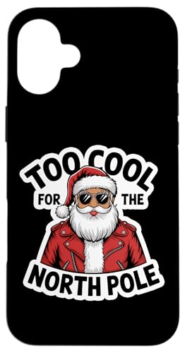 Hülle für iPhone 16 Plus Weihnachten Cool Santa Weihnachtsmann von Cool Santa Claus Weihnachtliches Design