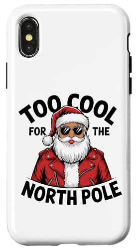 Hülle für iPhone X/XS Weihnachten Cool Santa Weihnachtsmann von Cool Santa Claus Weihnachtliches Design