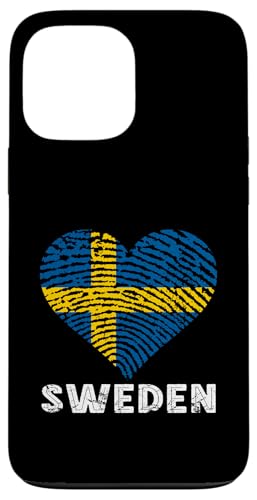 Schweden Flagge Herz Schwedischer Stolz Sverige schwedische Wurzeln Hülle für iPhone 13 Pro Max von Cool Swedish Roots Sweden