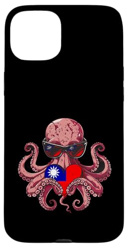 Taiwan-Flagge, Oktopus-Herz, taiwanesischer Stolz, taiwanesische Wurzeln Hülle für iPhone 15 Plus von Cool Taiwanese Roots Taiwan