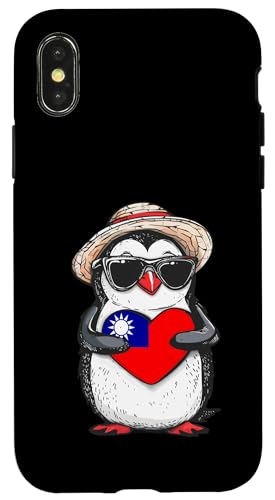 Taiwanesischer Stolz Herz süßer Pinguin taiwanesische Wurzeln Taiwan Hülle für iPhone X/XS von Cool Taiwanese Roots Taiwan