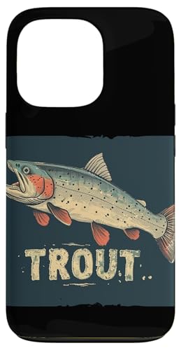 Hülle für iPhone 13 Pro Schöner Forellenfisch für bunte Fischliebhaber von Cool Trout Fish Outfit