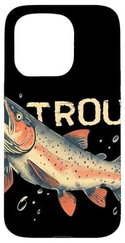 Hülle für iPhone 15 Pro Forelle mit schönen Farben Kostüm von Cool Trout Fish Outfit