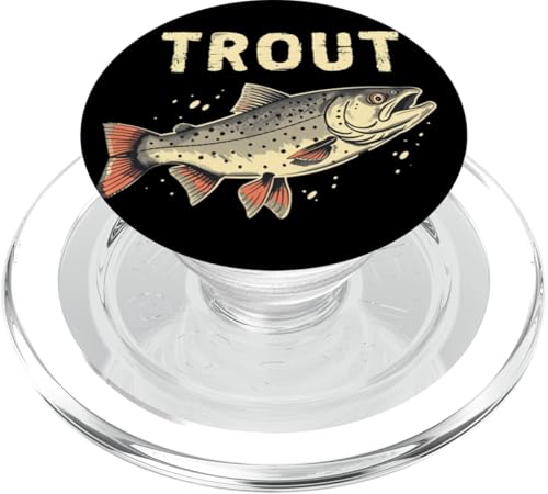 Lustige Forelle für Angelfreunde PopSockets PopGrip für MagSafe von Cool Trout Fish Outfit