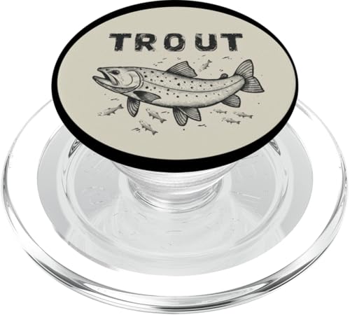 Schönes Forellenkostüm für Angelfreunde PopSockets PopGrip für MagSafe von Cool Trout Fish Outfit