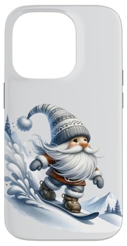 Hülle für iPhone 14 Pro Funny Winter Sports Accessories With Snowboarding Dad Gnome von Cool Winter Sports Gnome Gifts For Snowboarders