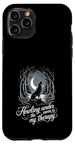 Heulen unter dem Mond Wolf Hülle für iPhone 11 Pro von Cool Wolf Art