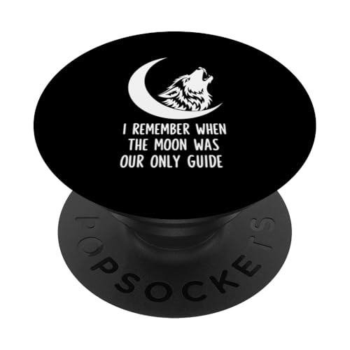 Mondwolf PopSockets Klebender PopGrip von Cool Wolf Art